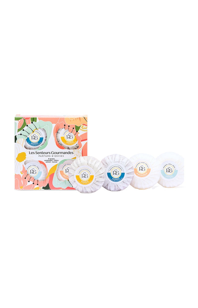 Coffret de savons solides parfumés - Corps - 4 x 70 g