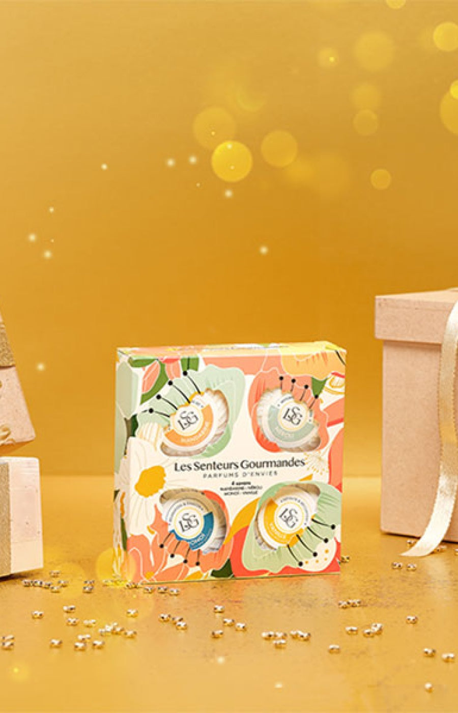 Coffret de savons solides parfumés - Corps - 4 x 70 g