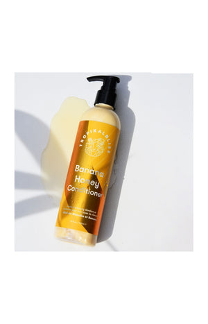 Après-shampoing hydratant & démêlant - Miel & banane - Cheveux bouclés - 300 ml
