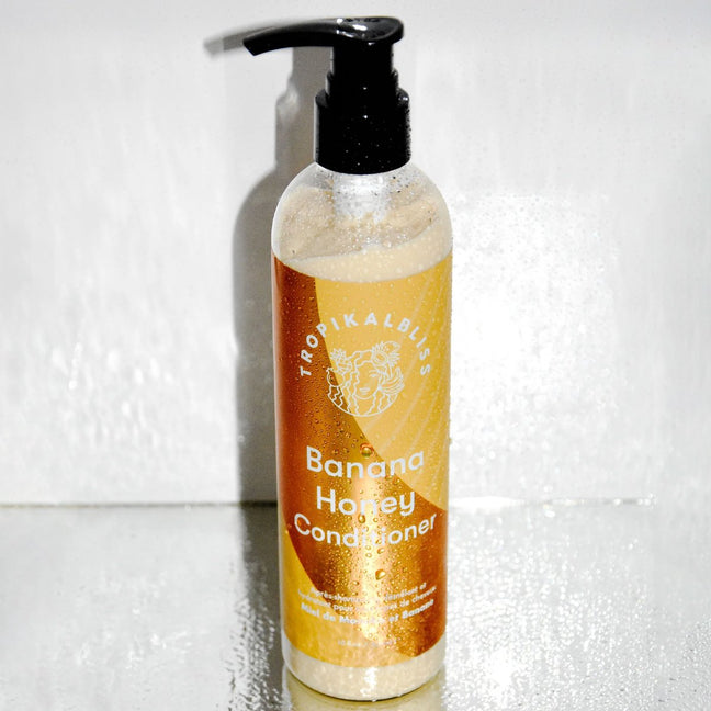 Après-shampoing hydratant & démêlant - Miel & banane - Cheveux bouclés - 300 ml