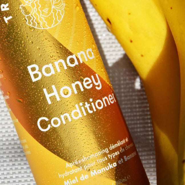 Après-shampoing hydratant & démêlant - Miel & banane - Cheveux bouclés - 300 ml