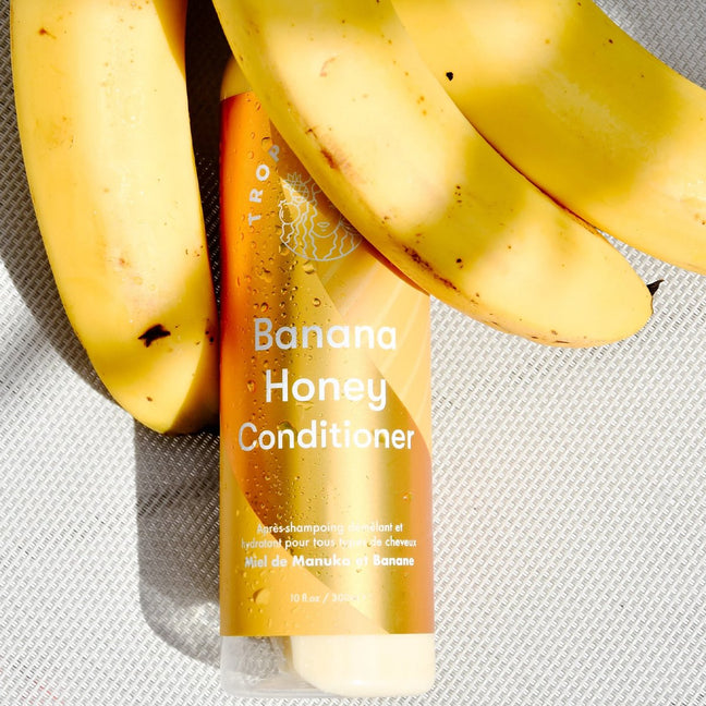 Après-shampoing hydratant & démêlant - Miel & banane - Cheveux bouclés - 300 ml