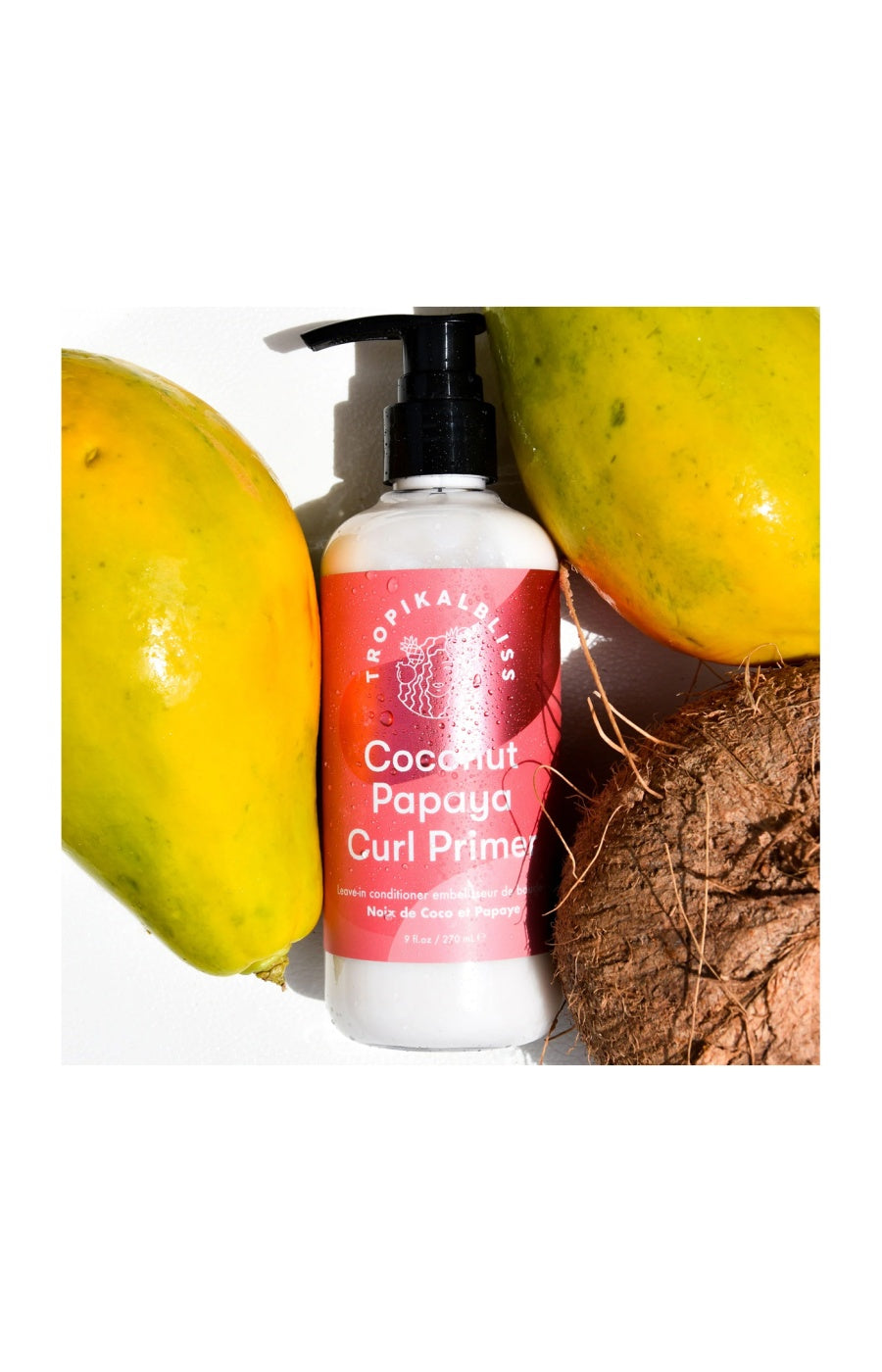 Soin sans rinçage - Papaye & noix de coco - Cheveux texturés - 270 ml