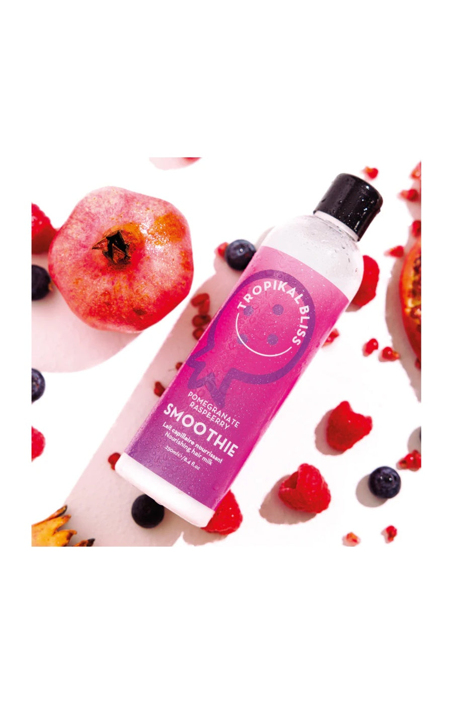 Lait capillaire nourrissant - Grenade & framboise - Cheveux bouclés à crépus - 250 ml