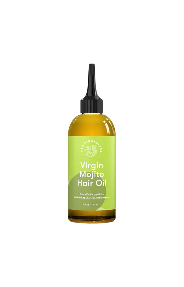 Bain d'huiles - Huile de basilic & menthe poivrée - Cheveux texturés - 177 ml