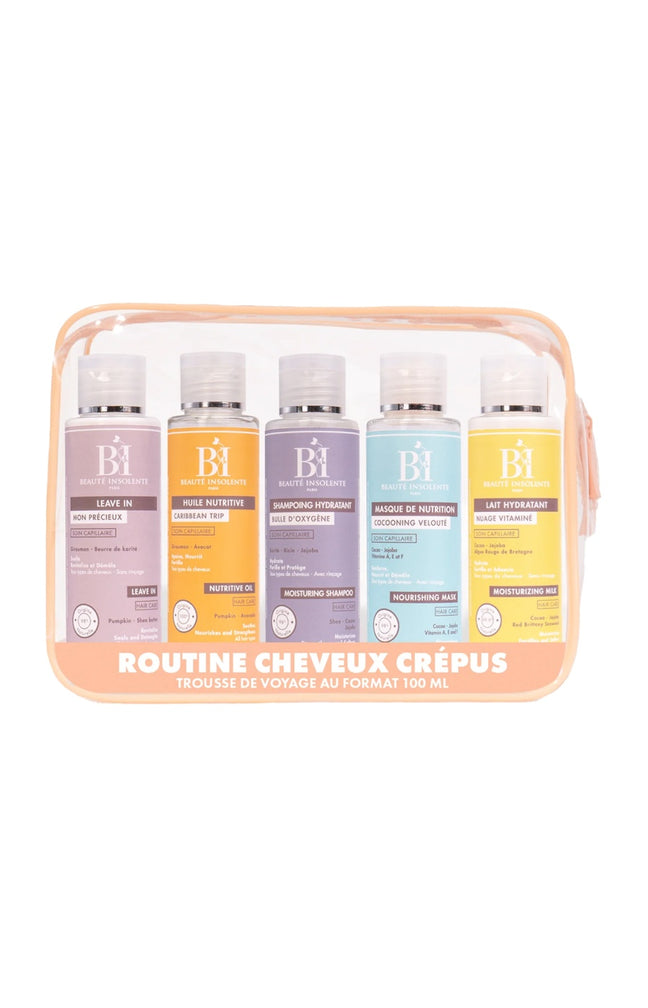 Trousse de voyage - Cheveux crépus - 5 x 100 ml