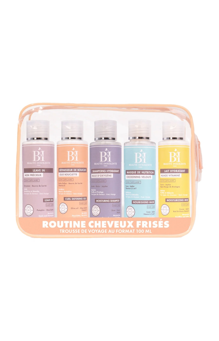 Trousse de voyage - Cheveux frisés - 5 x 100 ml