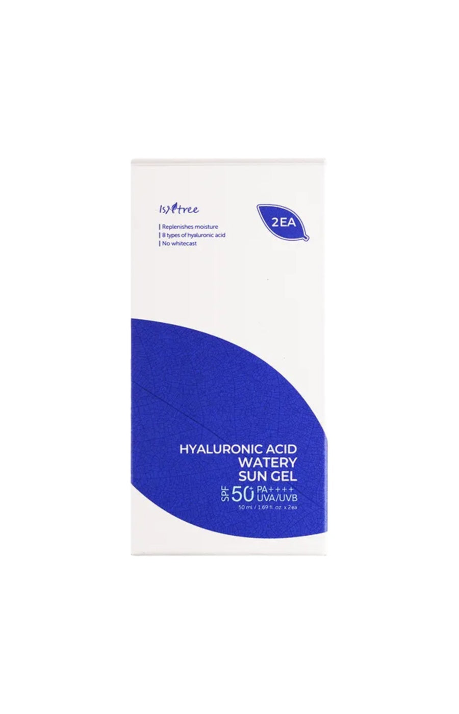 Isntree - Gel solaire SPF 50 - Acide hyaluronique & Niacinamide - Visage - 2 x 50 ml