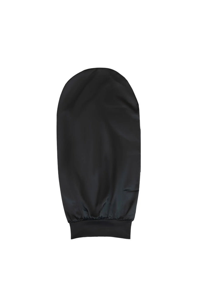 Bonnet de nuit en satin - Noir