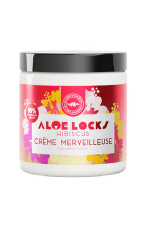 Crème coiffante - Aloe Locks Hibiscus - Ricin, hibiscus & aloe vera - Cheveux texturés - 250 ml
