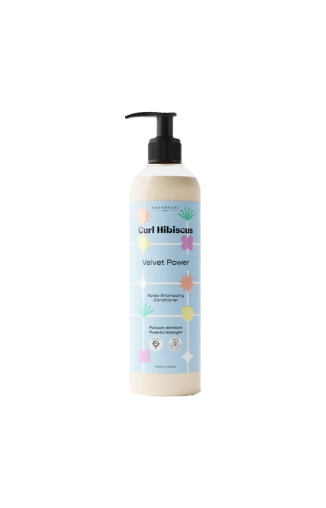 Après-shampoing démêlant - Curl Hibiscus - Ricin & kératine - Cheveux ondulés à crépus - 1 L