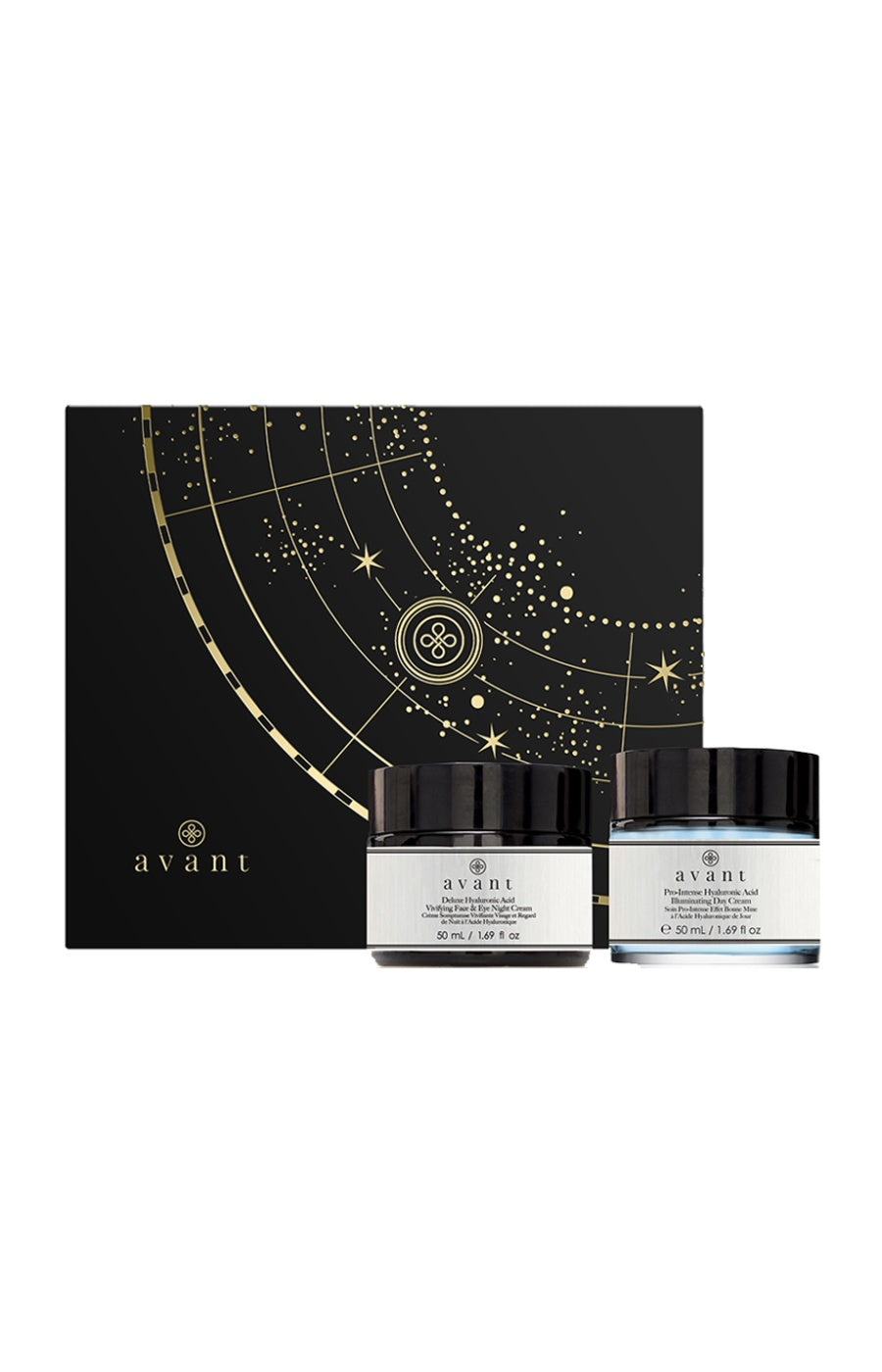 Soin effet bonne mine & crème - Jour & nuit - Acide hyaluronique - Visage - 2 x 50 ml