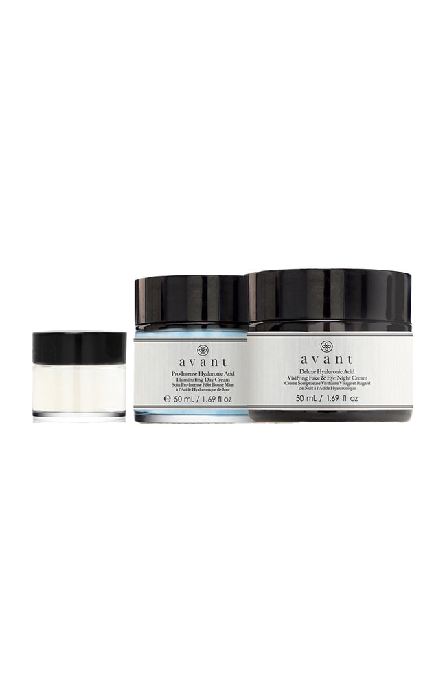 Routine hydratante en 3 étapes - Acide hyaluronique - Visage & yeux - 3 produits