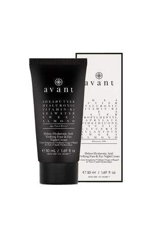 Crème vivifiante de nuit - Acide hyaluronique - Visage & yeux - 50 ml