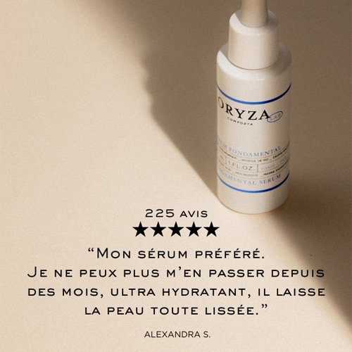 Sérum fondamental - Acide hyaluronique & extraits de thé - Visage - 30 ml
