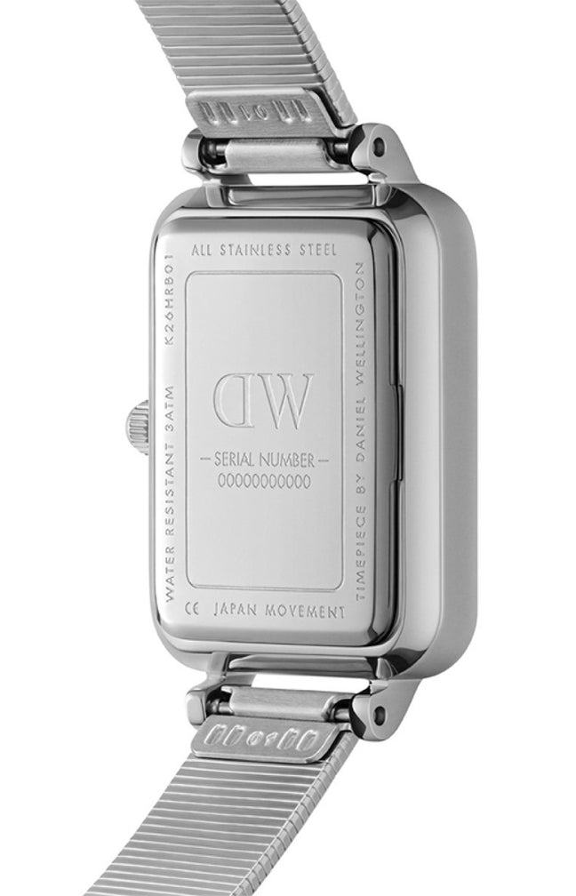 Montre à quartz - Acier inoxydable blanc & cristaux - Femme