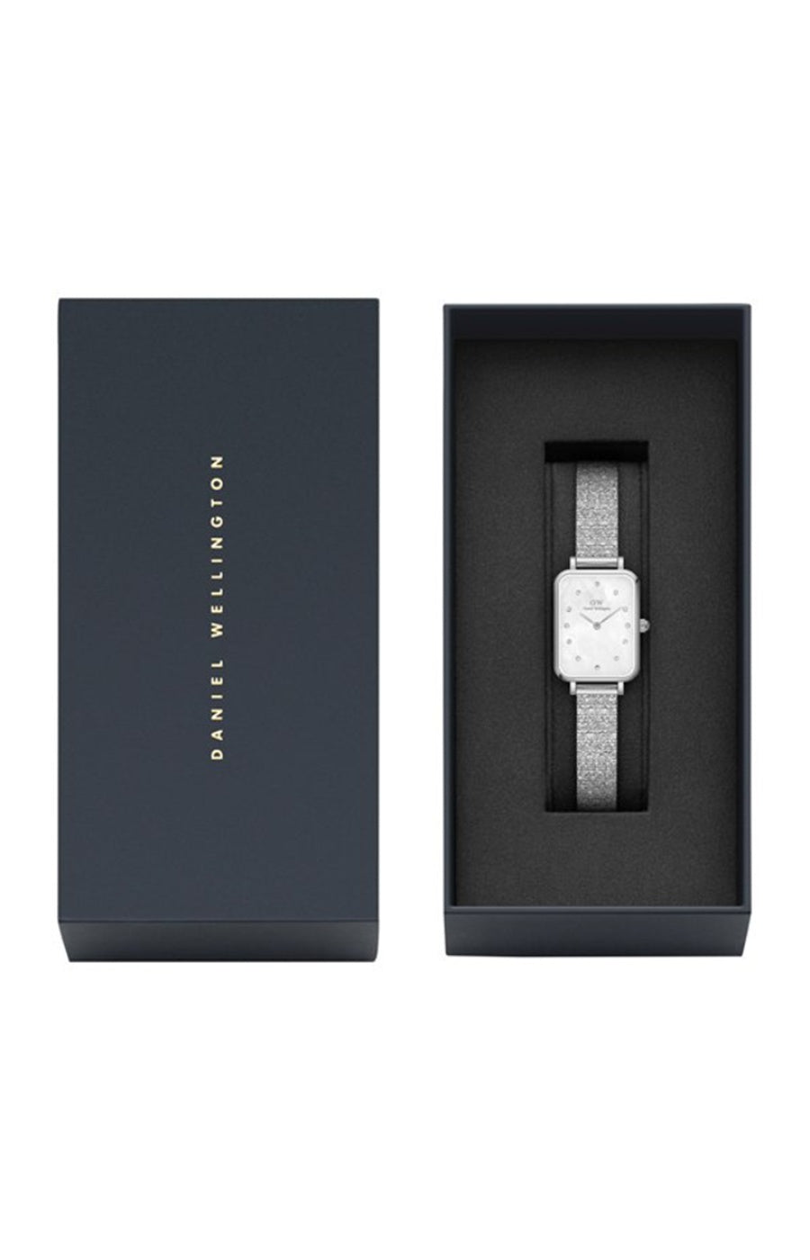 Montre à quartz - Acier inoxydable blanc & cristaux - Femme