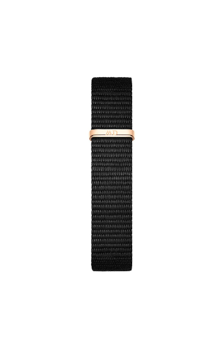 Montre à quartz - Acier inoxydable doré rose & polyester - Femme