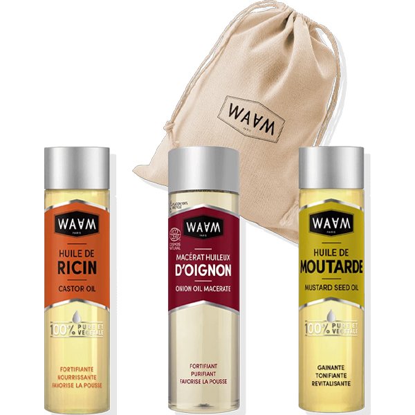 Huiles bio - Croissance et éclat - Cheveux - 3 x 75 ml