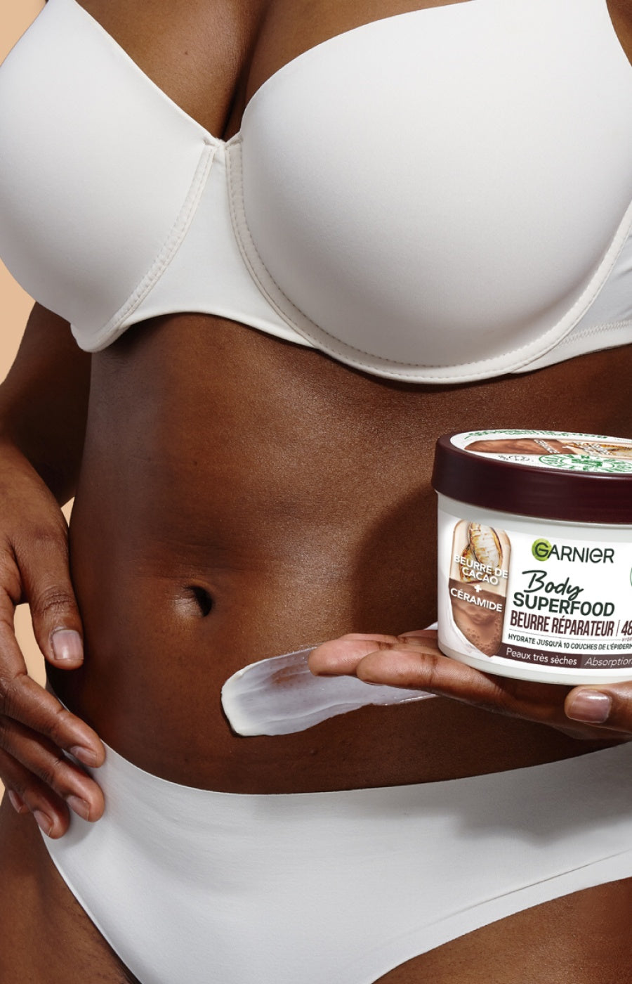 Beurre corporel réparateur - Superfood - Beurre de cacao & céramides - Peaux très sèches - 380 ml