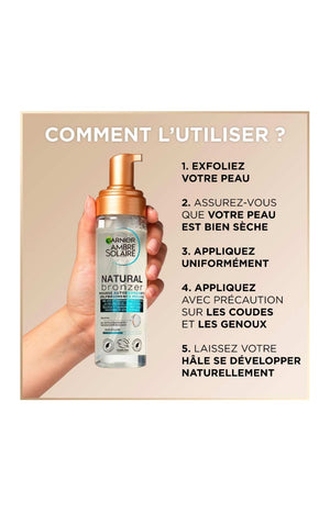 Mousse autobronzante naturelle - Eau de coco - Visage & corps - 200 ml
