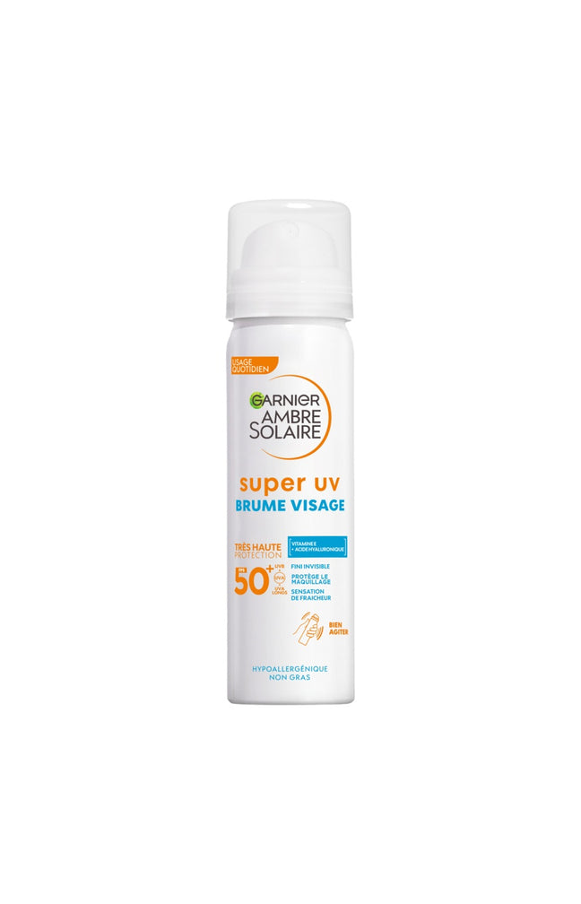 Brume solaire SPF 50+ - Acide hyaluronique & vitamine E - Visage - 75 ml
