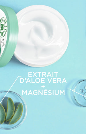 Crème apaisante - Superfood - Aloe vera & magnésium - Peaux normales à sèches - 380 ml