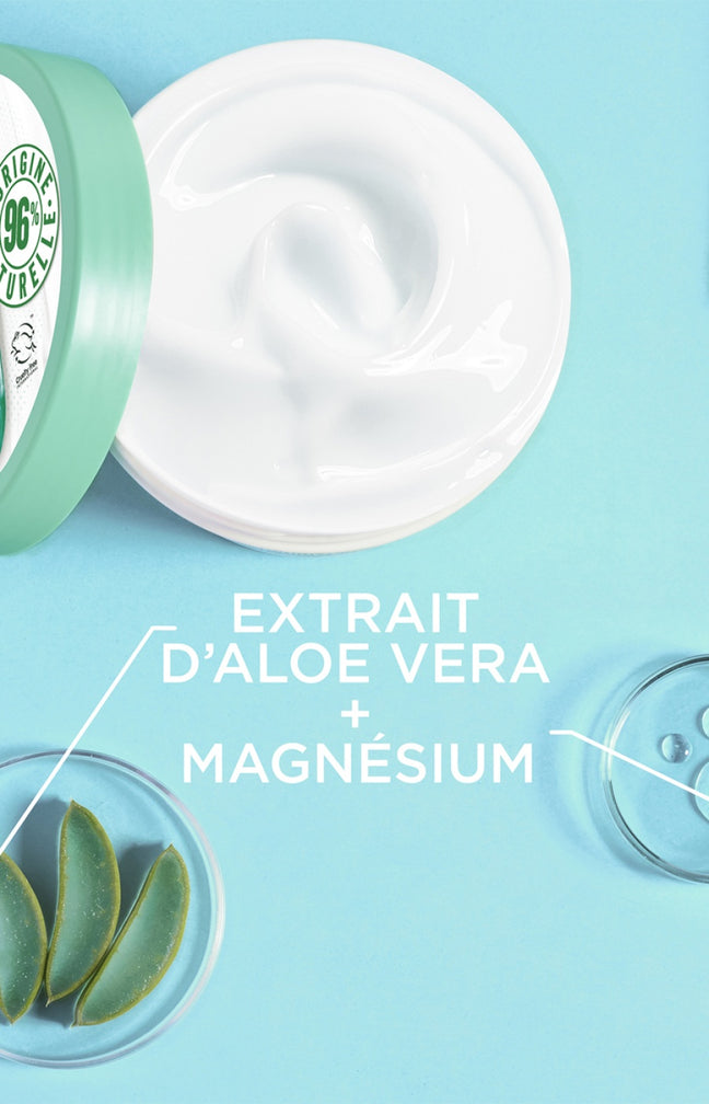 Crème apaisante - Superfood - Aloe vera & magnésium - Peaux normales à sèches - 380 ml