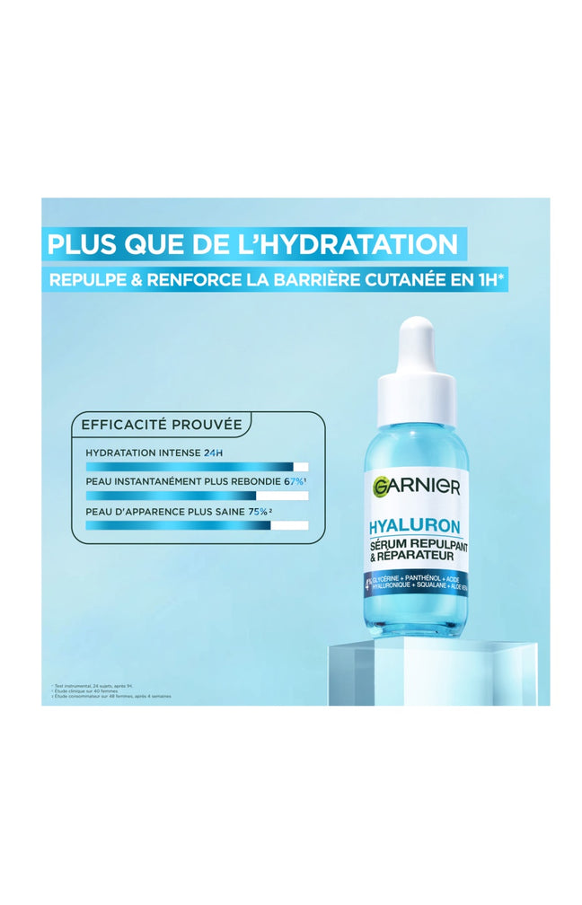 Sérum repulpant & réparateur - Acide hyaluronique & aloe vera - Visage - 30 ml