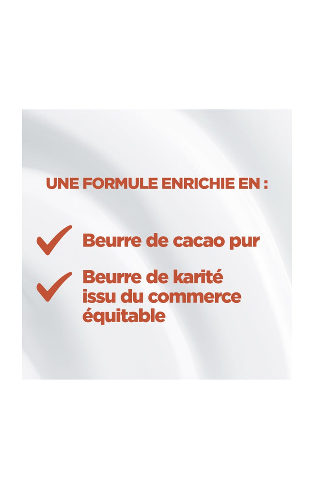 Crème nourrissante - Beurre de cacao & karité - Peaux très sèches & ternes - 400 ml