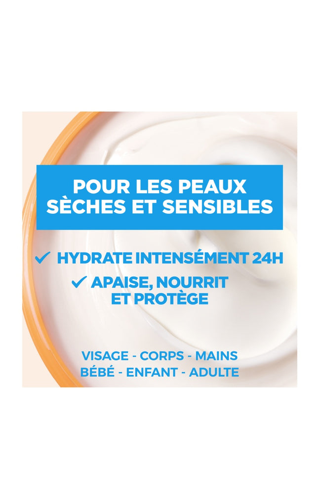 Crème anti-dessèchement - Peaux sèches & sensibles - Corps & visage - 400 ml