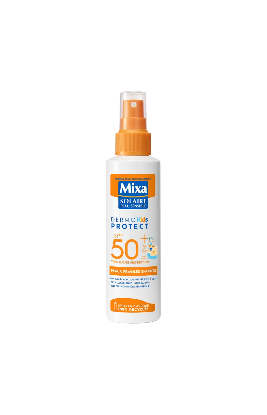 Crème solaire SPF 50+ - Peaux fragiles - Enfants - 150 ml