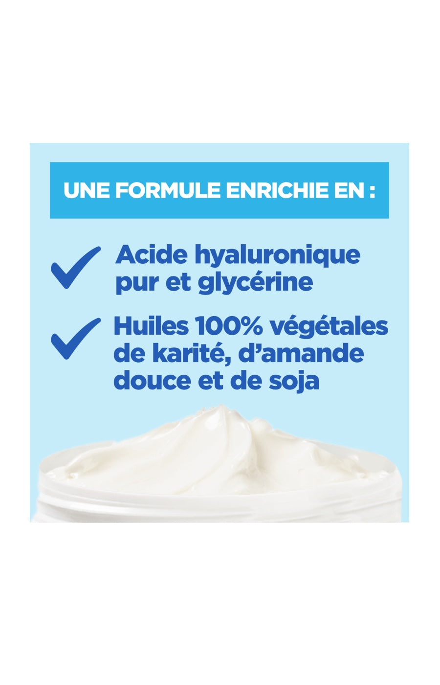 Crème extra fondante - Acide hyaluronique - Peaux extra sèches - Corps & visage - 400 ml