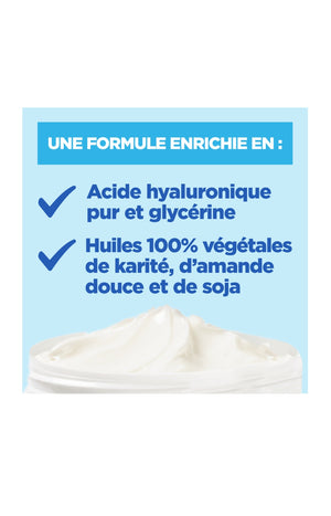 Crème extra fondante - Acide hyaluronique - Peaux extra sèches - Corps & visage - 400 ml