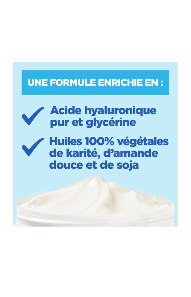 Crème extra fondante - Acide hyaluronique - Peaux extra sèches - Corps & visage - 400 ml