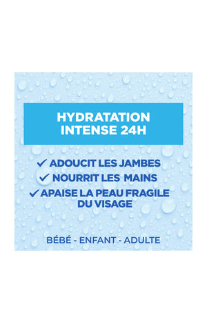 Crème extra fondante - Acide hyaluronique - Peaux extra sèches - Corps & visage - 400 ml