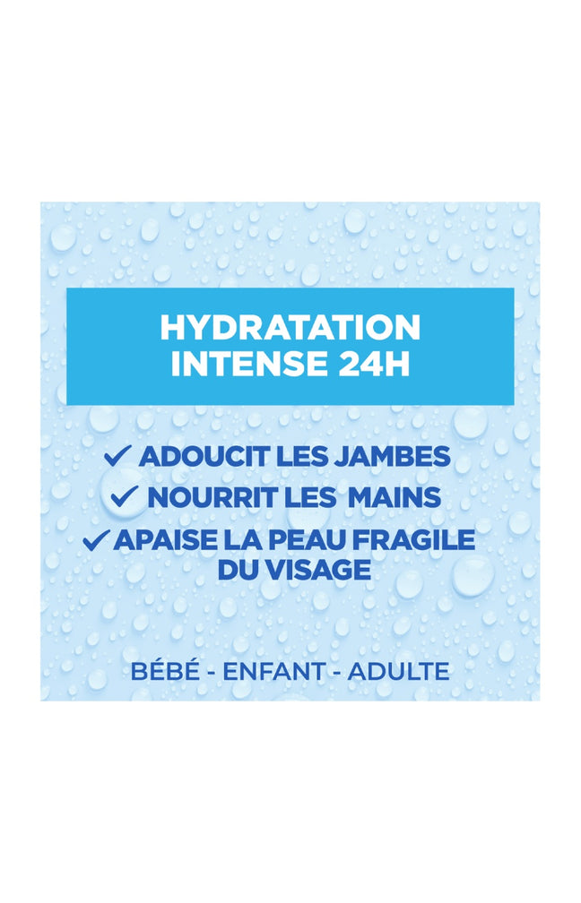 Crème extra fondante - Acide hyaluronique - Peaux extra sèches - Corps & visage - 400 ml