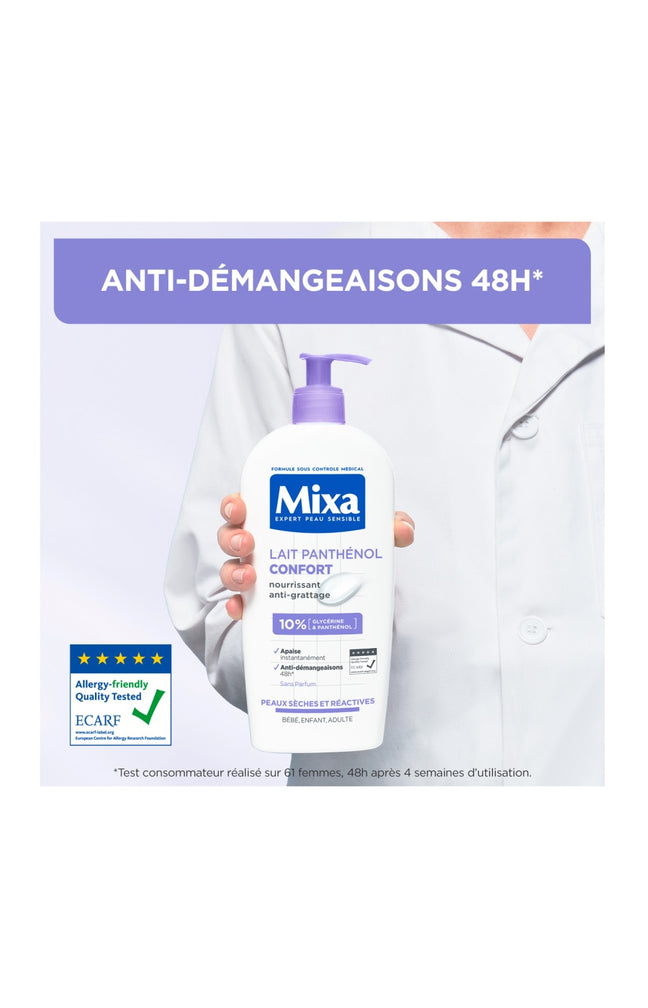 Lait nourrissant anti-démangeaisons - Glycérine & panthénol - Peaux sèches & réactives - 400 ml