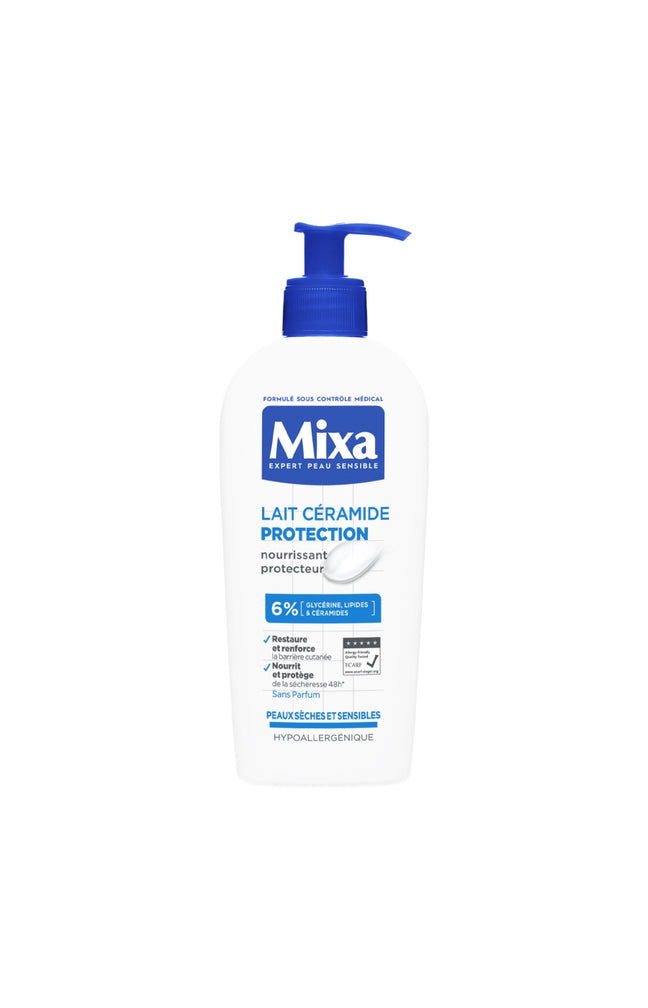 Lait nourrissant protecteur - Céramides & glycérine - Peaux sèches & sensibles - 250 ml