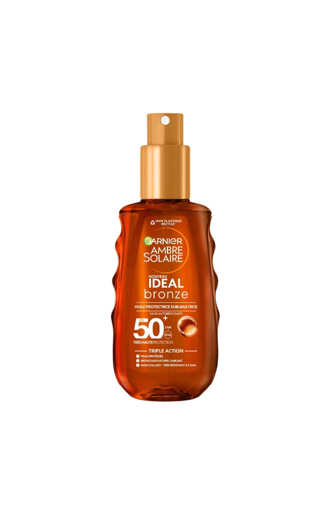 Huile solaire SPF50 - Ideal Bronze - Visage & corps - 150 ml