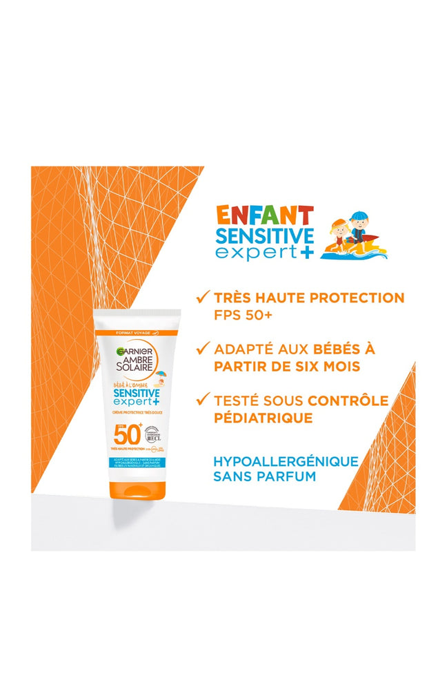 Crème solaire SPF 50+ - Enfants - Format voyage - 50 ml