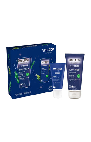 Coffret énergisant - Gel douche & crème hydratante - Visage & corps - Homme