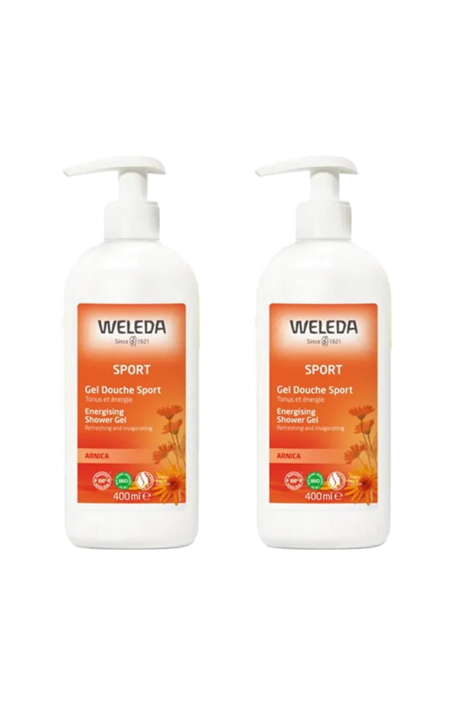 Gels douche bio sport - Arnica - 2 x 400 ml