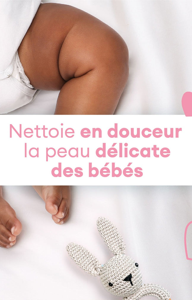 Eau nettoyante sans rinçage - Amande douce - Bébé - 750 ml