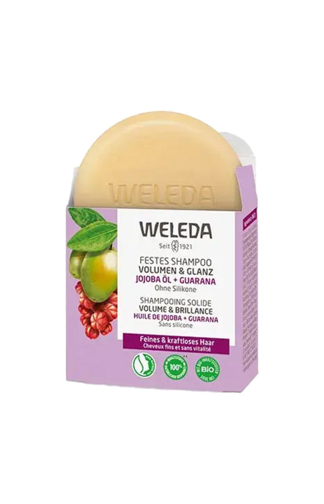 Shampoing solide brillance bio - Jojoba & guarana - Cheveux fins - 50 g