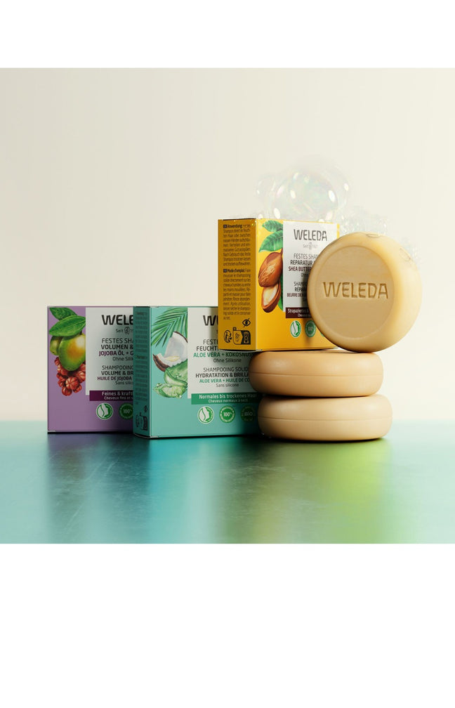 Shampoing solide réparateur bio - Karité & argan - Cheveux abîmés - 50 g