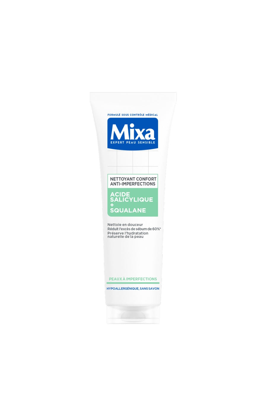 Gel nettoyant anti-imperfections - Acide salicylique & squalane - Peaux mixtes à grasses - 200 ml