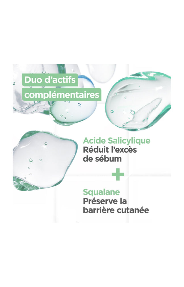 Gel nettoyant anti-imperfections - Acide salicylique & squalane - Peaux mixtes à grasses - 200 ml