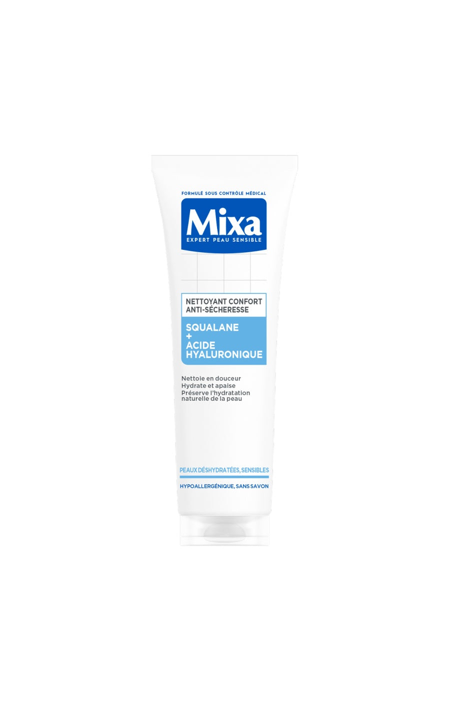 Gel nettoyant apaisant - Acide hyaluronique & squalane - Peaux sensibles - 200 ml