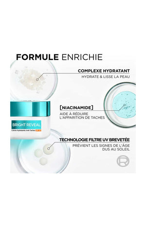 Crème hydratante anti-taches - SPF 50 - Visage - 50 ml